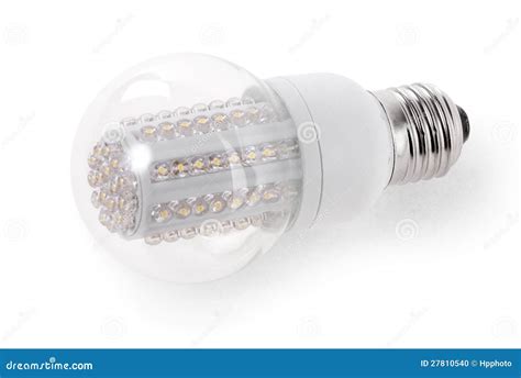 Led Bulb Isolated On White Background Stock Photo Image Of Efficiency