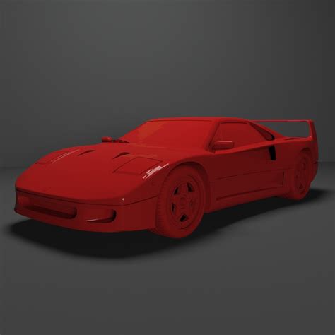 Free 3d File Ferrari F40 3d Printing Stl File 📁 ・3d Printable Model To Download・cults