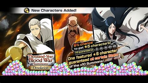 6500 ORBS ALL 26 26 STEPS TYBW DESOLATION SUMMONS BLEACH BRAVE SOULS