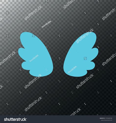 Cartoon Angel Wings Vector Illustration Icon Stock Vector (Royalty Free) 1975600748 | Shutterstock