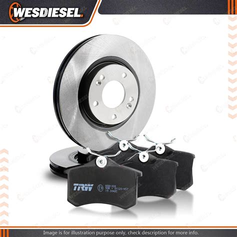 Front TRW Disc Rotors Brake Pads Fits Alfa Romeo 159 Brera Spider 939 1