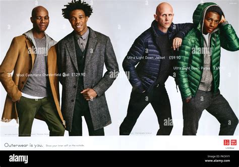 2010s Uk Uniqlo Magazine Advert Stock Photo Alamy