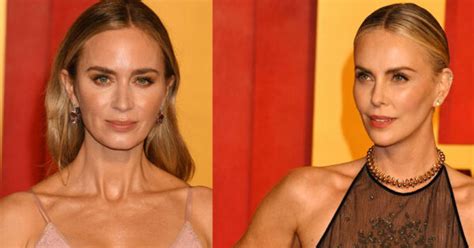 Vidriera De Emily Blunt A Charlize Theron Los Mejores Looks De La Fiesta De Los Oscars 2024 De