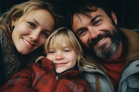 Retrato De Una Familia Afectuosa Y Amorosa Foto Gratis