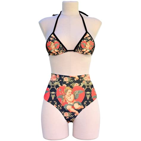 High Waisted Bikini Etsy