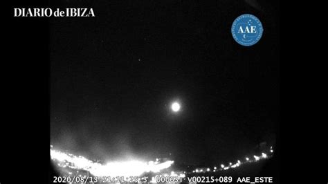 Un nuevo bólido cruza el cielo de Ibiza Diario de Ibiza