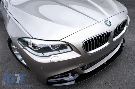 Front Bumper Spoiler Lip Suitable For BMW 5 Series F10 F11 Sedan