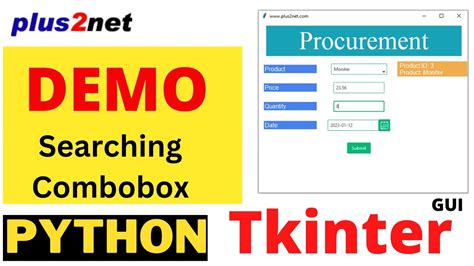 Searching Options Of Tkinter Combobox YouTube