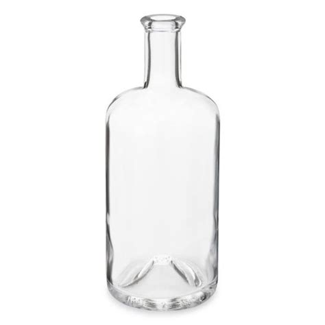 375 ml Clear Glass Juniper Liquor Bottle