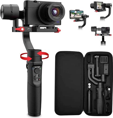 All In 1 3 Axis Gimbal Stabilizer For Compact Camera Action Camera And