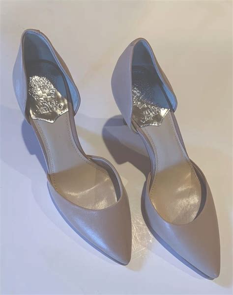 Vince Camuto Nude D Orsay Pointy Pump Leather Sz M E Gem