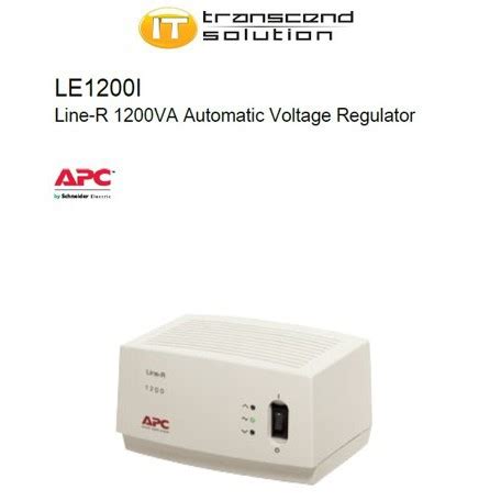 Apc Line R Va Automatic Voltage Regulator Apc Le I Shopee