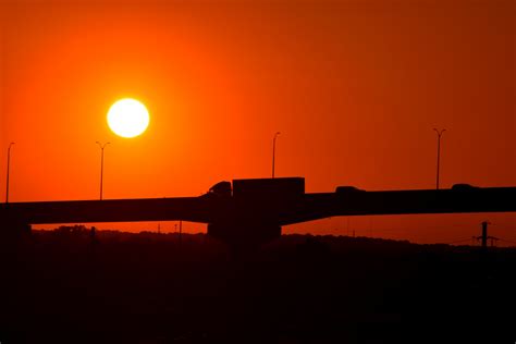 Sunset At Savannah, Georgia Bridge Free Stock Photo - Public Domain ...