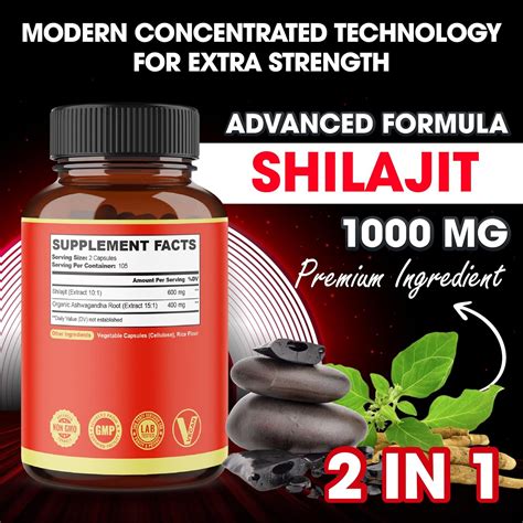 Agobi C Psulas Suplemento Shilajit De Mg Con Mg De Ra Z