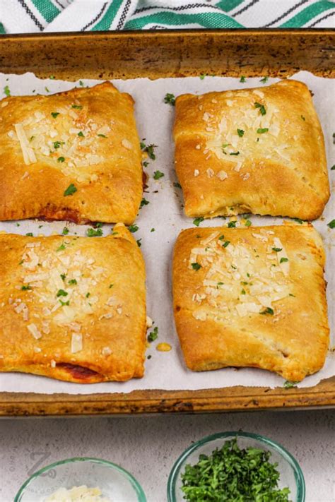 Easy Pizza Pocket Recipe Homemade Pizza Pops Our Zesty Life