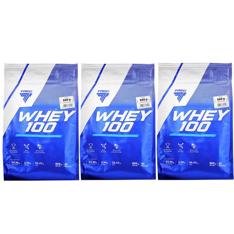 TREC WHEY 100 900 900 900 BIAŁKO WPC MASA SIŁA 5901828348624