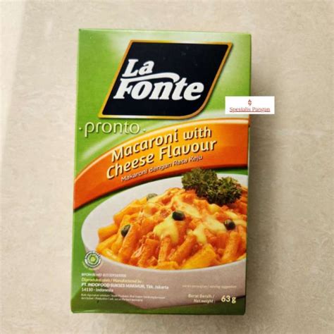 Jual LaFonte PRONTO MACARONI WITH CHEESE FLAVOUR INSTANT INDOFOOD