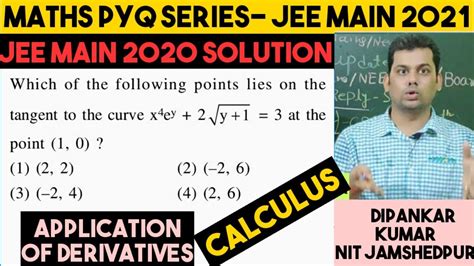 Jee Main 2020 Application Of Derivatives Previous Year Question