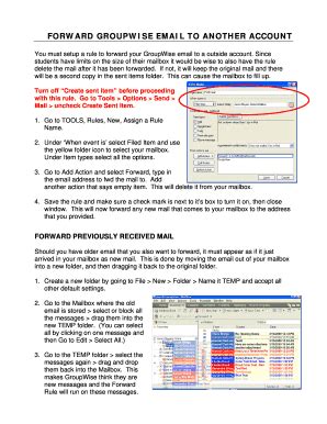 Fillable Online Inside Scrippscollege FORWARD GROUPWISE EMAIL TO