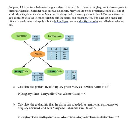 Solved Solve the following probabilities for this bayesian | Chegg.com 