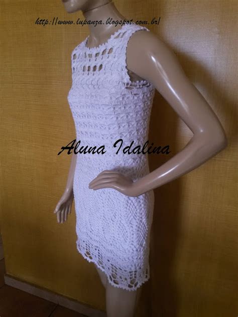 Lu Panza Tric Croch Vestido Em Croch Confeccionado A Anne