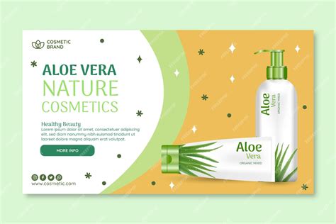 Free Vector | Cosmetic banner template