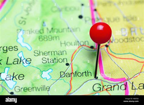 Danforth maine map hi-res stock photography and images - Alamy