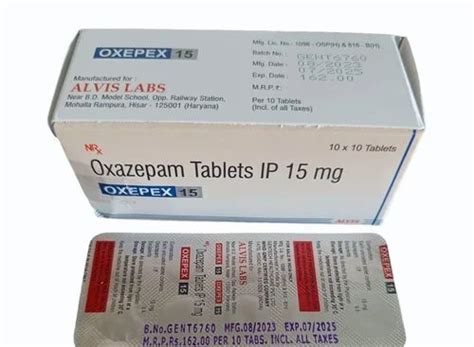 Oxazepam 15 Mg Tablet At Rs 1600 Box Alepam In Ambikapur ID