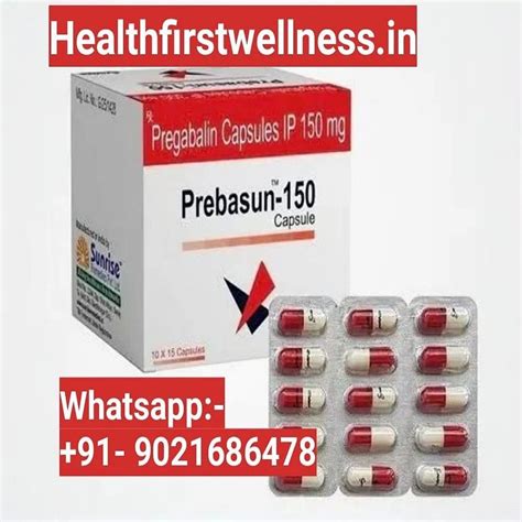 Prebasun Pregabalin 150 Mg Capsule 1 15 At Rs 180 Strip In Nagpur ID