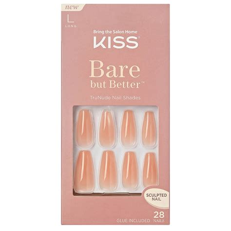 Kiss Bare But Better Nails Nude Drama Lookfantastic