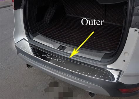 High quality stainless steel rear bumper protector sill plate ...