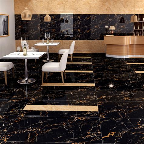 Black Marble Floor Tiles