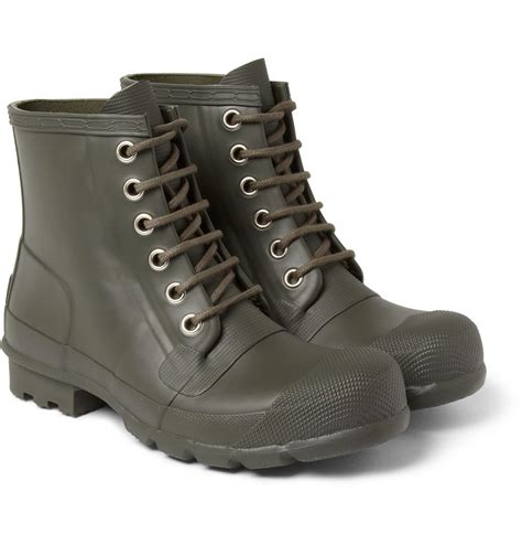 Lyst - HUNTER Original Lace-up Rubber Boots in Green for Men