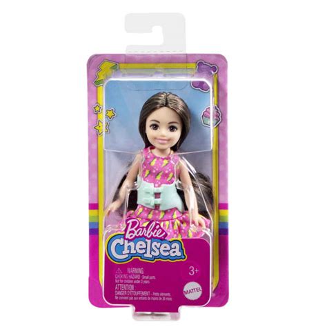 Papusa Barbie Chelsea Cu Par Saten Si Orteza Pentru Scolioza 14 Cm