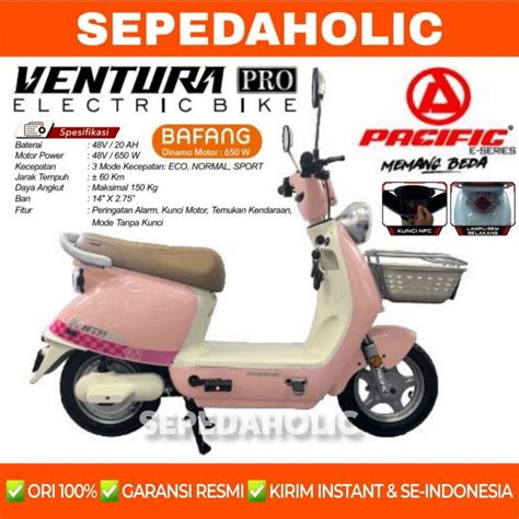 Jual Sepeda Listrik Pacific Ventura Pro Watt Ah Electric E Bike