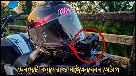 Complete Moto Vlog Set Up Mount Your Gopro Action Camera On Helmet