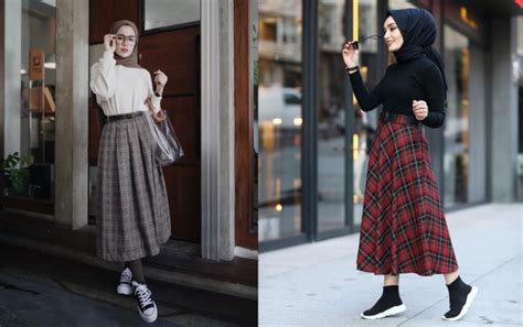 Intip 12 Model Rok Yang ‌kini Hits Di Kalangan Hijabers Bikin