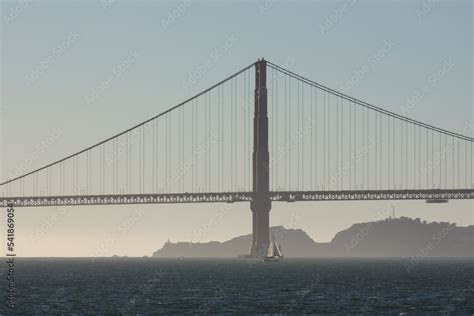 Panoramic scenic aerial view over San Francisco Bay Area with Golden ...