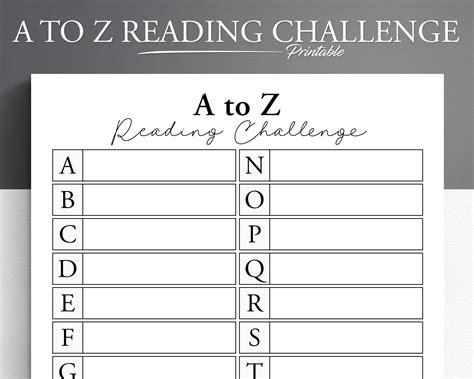 Reading Challenge Printable Printable Word Searches