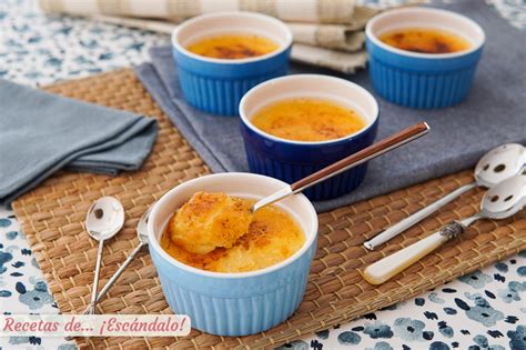 Receta de crème brûlée un postre tradicional francés Recetas de