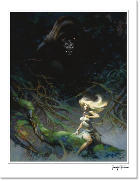 Frank Frazetta King Kong Print Official Frank Frazetta Webstore