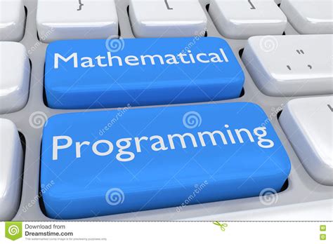 Mathematical Programming Concept Stock Illustration Illustration Of