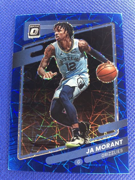 Ja Morant Panini Donruss Optic Basketball Blue Velocity