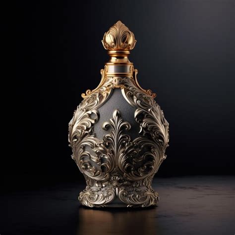 Premium AI Image | a large vase with a gold handle and a gold top.