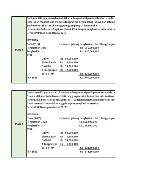 Contoh Jawab Soal Tugas Perpajakan Pdf