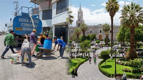 Cortes de agua programados en Arequipa conoce aquí las zonas sin