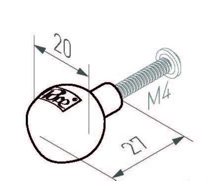 Bouton De Meuble Pure PT 20 RBP Dauby