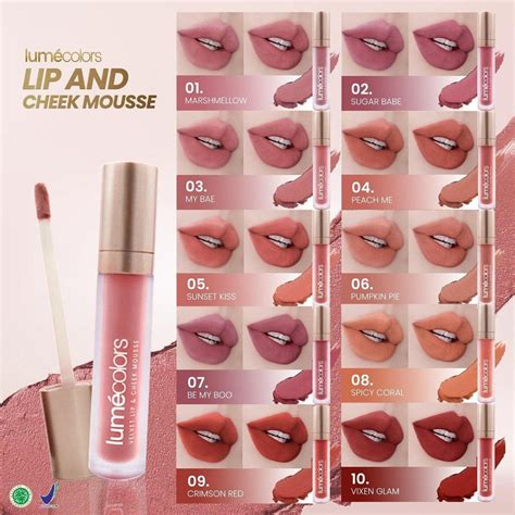 Jual Lumecolors Lip Mousse Lipstik Matte Nude Lipstick Lip Cream Tint