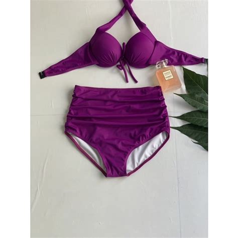 Bikini áo tắm tím mộng mơ mảnh áo gọng nâng ngực Hàng có sẵn Shopee Việt Nam