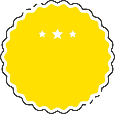 Yellow Wavy Circle Element In Flat Style. 24146132 Vector Art at Vecteezy